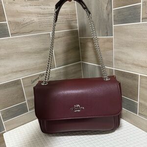 Coach Wine Red Shoulder Bag